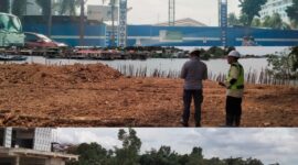 Proyek Pembangunan Food Court Dikerjakan Oleh PT Octavia Karya Persada (OKP), perusahaan pemilik Hotel AP Premier Batam di Jalan Duyung, Sungai Jodoh, Kecamatan Batu Ampar, Kota Batam