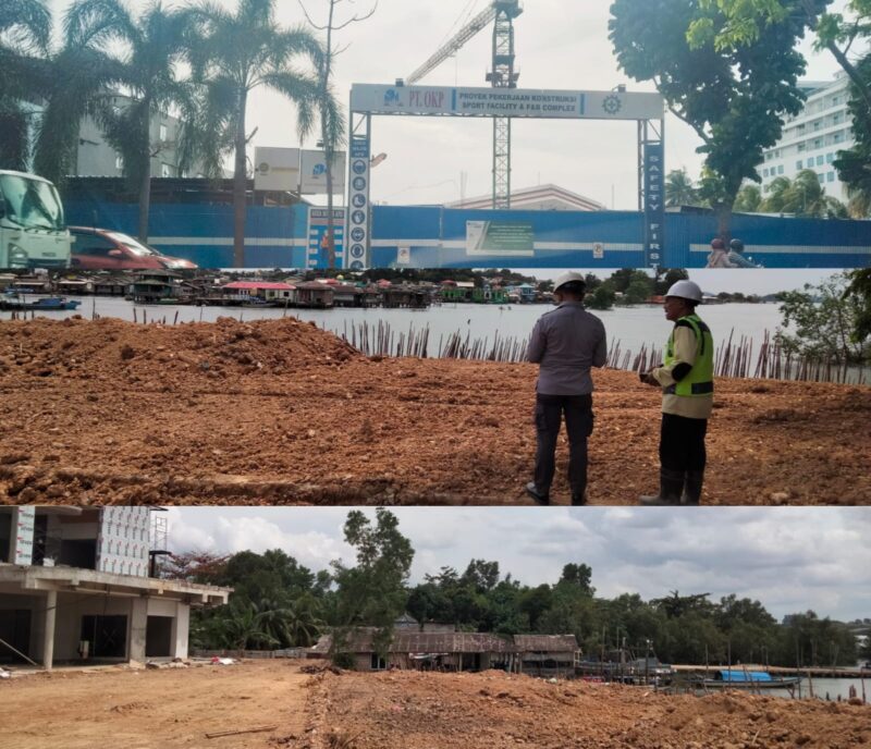 Proyek Pembangunan Food Court Dikerjakan Oleh PT Octavia Karya Persada (OKP), perusahaan pemilik Hotel AP Premier Batam di Jalan Duyung, Sungai Jodoh, Kecamatan Batu Ampar, Kota Batam