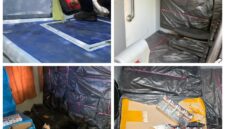 Speedboat Bermuatan Rokok Tanpa Pita Cukai Yang Kandas di Tepi Hutan Bakau di Kawasan Pedalaman Pulau Panjang