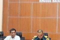 Kepala Kantor Kesyahbandaran dan Otoritas Pelabuhan (KSOP) Khusus Batam, M. Takwim Masuku, S.T., M.M.T., melalui Kepala Bidang Penegakan Hukum KSOP Khusus Batam, Yuzirwan Nasution