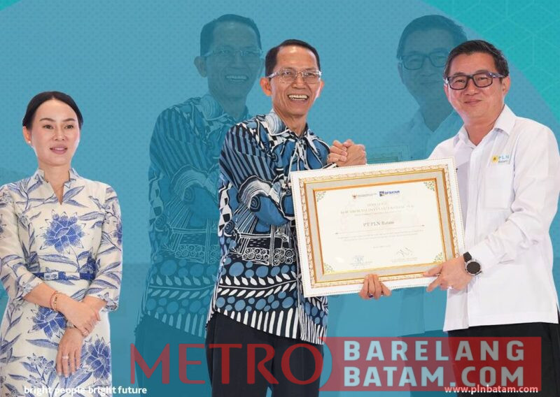 Foto istimewa : PLN Batam menerima apresiasi dalam kegiatan Batam Investment Collaboration Appreciation 2026 yang diselenggarakan oleh BP Batam