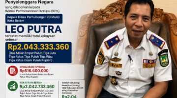 Kekayaan Kadishub Batam Rp2,04 Miliar Terungkap di LHKPN, Pilih Bungkam Saat Dikonfirmasi