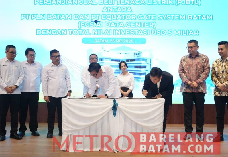 Foto Istimewa :
Penandatanganan perjanjian tersebut berlangsung di Aula Tanjung Kasam, Lantai 5 Kantor Korporat PLN Batam