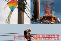 Foto Istimewa :
PLN Batam Melarang Bermain Layang dan Membakar Sampah Dekat  Tiang Listrik