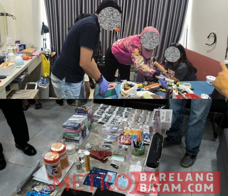 konferensi pers yang digelar di lokasi Tempat Kejadian Perkara (TKP), sebuah rumah indekos di kawasan Batu Ampar, Jumat (31/7/2026)