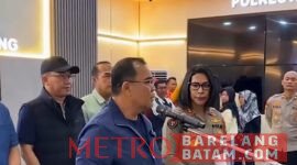 Wakil Kepala Bareskrim Polri, Irjen Pol Nunung Syaifuddin, dalam konferensi pers di Polresta Barelang, Minggu (16/8/2026)