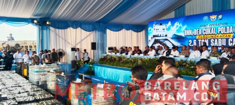 Pada saat Konferensi Pers Direktorat Jenderal Bea dan Cukai (DJBC) bersama Badan Narkotika Nasional (BNN) RI