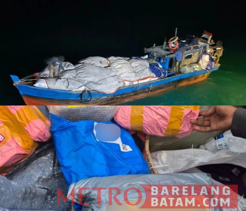 Foto Istimewa :
Kapal yang diawaki tiga orang, termasuk nakhoda, tersebut ditegah Tim Satgas Patroli Laut BC-20009 di perairan sekitar Pulau Mubut, Barelang